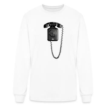 phone on the wall - Men's Long Sleeve T-Shirt - white - Front