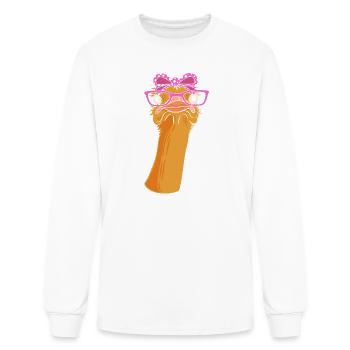 Emu Bird Ornithology Animal - Men's Long Sleeve T-Shirt - white - Front