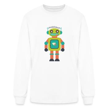 Robbot Love Error - Men's Long Sleeve T-Shirt - white - Front