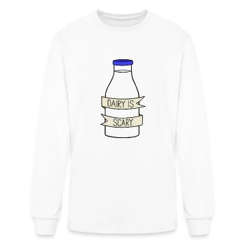 Dairy Is Scary - Men's Long Sleeve T-Shirt - white - Front