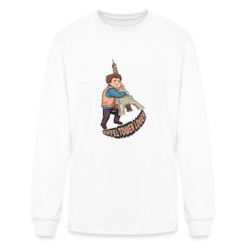 Paris Eiffel Tower Tourist - Men's Long Sleeve T-Shirt - white - Front