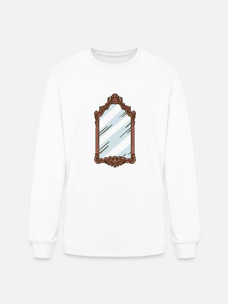 mirror - Men's Long Sleeve T-Shirt - white