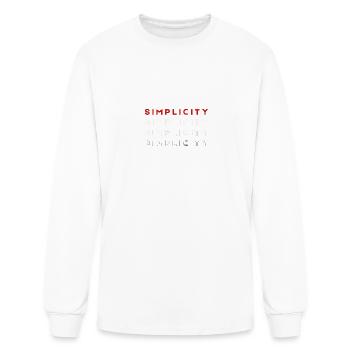 Simplicity - Men's Long Sleeve T-Shirt - white - Front