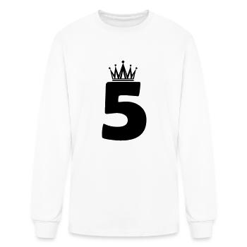 5 Couronne - T-shirt à manches longues Homme - blanc - Devant