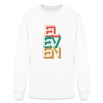Retro Eleven - Men's Long Sleeve T-Shirt - white - Front