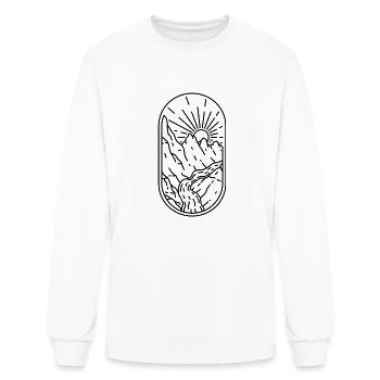 Road To The Mountains - Men's Long Sleeve T-Shirt - white - Front