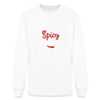 Spicy Meatball - Men's Long Sleeve T-Shirt - white - Front