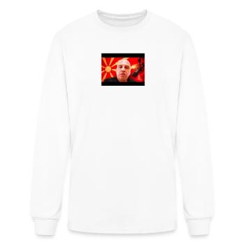 Red Flag Voice Portrait PREKUTASEVSKI SHOW - Men's Long Sleeve T-Shirt - white - Front