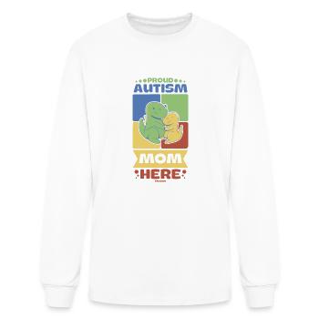 proud mother of an autistic - Men's Long Sleeve T-Shirt - white - Front