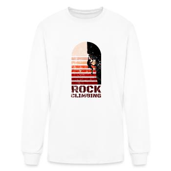 Rock Climbing - Men's Long Sleeve T-Shirt - white - Front