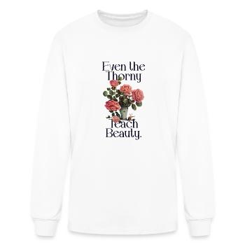 Roses - Men's Long Sleeve T-Shirt - white - Front
