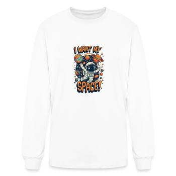 depressed astronaut - Men's Long Sleeve T-Shirt - white - Front
