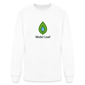 Water Leaf - Men's Long Sleeve T-Shirt - white - Front