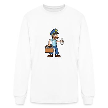 Milkman Milk Bottles - Men's Long Sleeve T-Shirt - white - Front