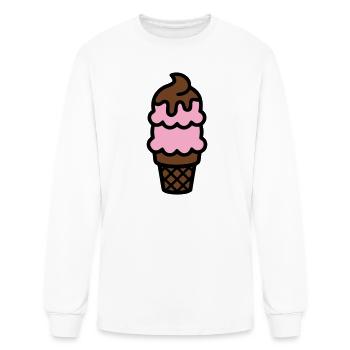 Ice Cream Cone Icon - Men's Long Sleeve T-Shirt - white - Front