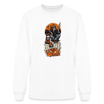 Bone To Be Wild Tshirt - Men's Long Sleeve T-Shirt - white - Front