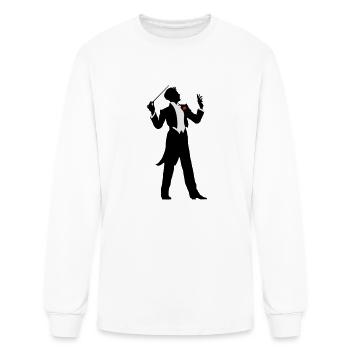 Conductor - Men's Long Sleeve T-Shirt - white - Front