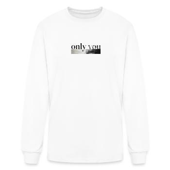 Only You Mono Landscape - Men's Long Sleeve T-Shirt - white - Front