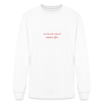 Success is the result of consistent effort. - Men's Long Sleeve T-Shirt - white - Front