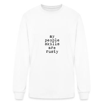 Mes compétences relationnelles sont rouillées 8 - T-shirt à manches longues Homme - blanc - Devant