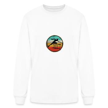 Hurdle Sprinter - Men's Long Sleeve T-Shirt - white - Front