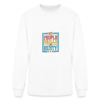 Mes compétences relationnelles sont rouillées 16 - T-shirt à manches longues Homme - blanc - Devant