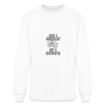 Save A Journalist, Buy A Newspaper 2 - Men's Long Sleeve T-Shirt - white - Front