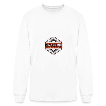 Gasoline Forever 14 - Men's Long Sleeve T-Shirt - white - Front