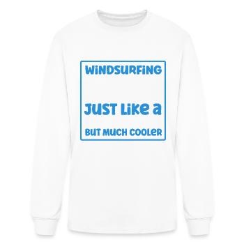 Windsurfing Surfboard Kite Gift for Windsurfer - Men's Long Sleeve T-Shirt - white - Front