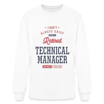 Technical Manager - Men's Long Sleeve T-Shirt - white - Front