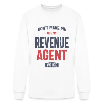 Revenue Agent - Men's Long Sleeve T-Shirt - white - Front