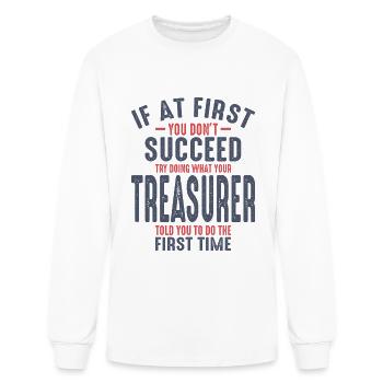 Treasurer - Men's Long Sleeve T-Shirt - white - Front