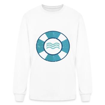 Pool Cleaner Maintenance Swimming Pool Expert - Men's Long Sleeve T-Shirt - white - Front