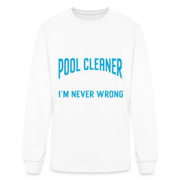 Pool Cleaner Maintenance Swimming Pool Expert - Men's Long Sleeve T-Shirt - white - Front