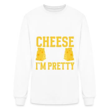 Cheese Lover Cheese - Men's Long Sleeve T-Shirt - white - Front