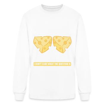 Cheese Lover Cheese - Men's Long Sleeve T-Shirt - white - Front