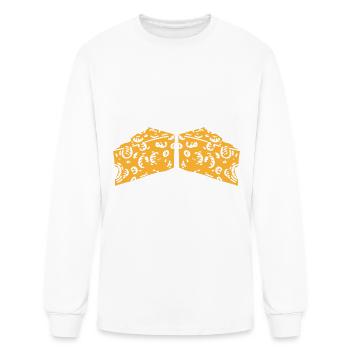 Cheese Lover Cheese - Men's Long Sleeve T-Shirt - white - Front