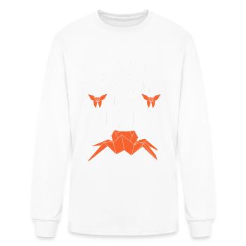 Folding Origami Artist Paper Folder Origamist - Men's Long Sleeve T-Shirt - white - Front