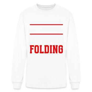 Folding Origami Artist Paper Folder Origamist - Men's Long Sleeve T-Shirt - white - Front