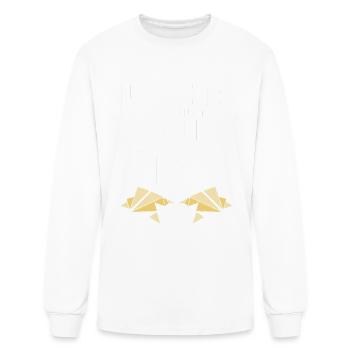 Folding Origami Artist Paper Folder Origamist - Men's Long Sleeve T-Shirt - white - Front