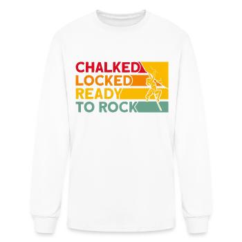 Climbing Rock Climbing Mountain Climb Gift - Men's Long Sleeve T-Shirt - white - Front