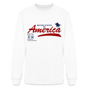 États-Unis - États-Unis - T-shirt à manches longues Homme - blanc - Devant