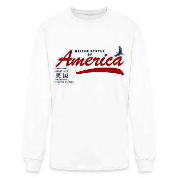 États-Unis - États-Unis d’Amérique - T-shirt à manches longues Homme - blanc - Devant