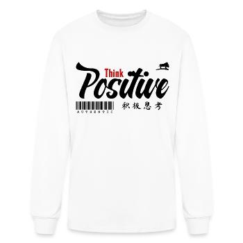 Think Positive - Men's Long Sleeve T-Shirt - white - Front