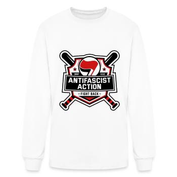 Antifascist Action - Men's Long Sleeve T-Shirt - white - Front