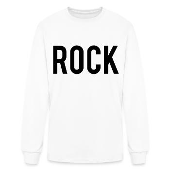 Rock - Men's Long Sleeve T-Shirt - white - Front