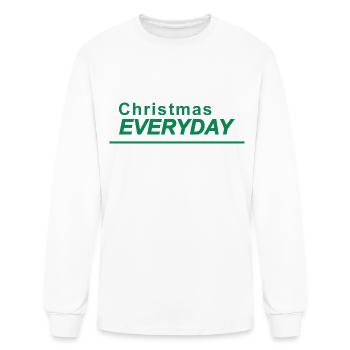 Christmas Everyday - Men's Long Sleeve T-Shirt - white - Front