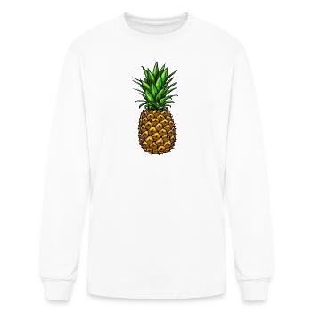Pineapple - Men's Long Sleeve T-Shirt - white - Front