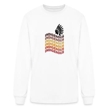 Native American - Men's Long Sleeve T-Shirt - white - Front