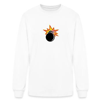 The Bomb - Men's Long Sleeve T-Shirt - white - Front